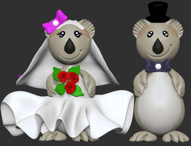 Koala_ Koala Bride And Groom