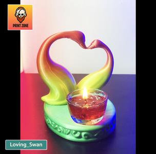 LOVING SWAN_ VALENTINE_ STL FILE