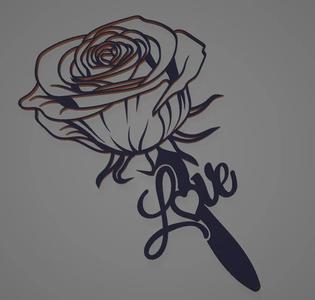 Rose Love Wall Art