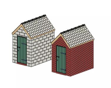Model Railway Small External Brick Building