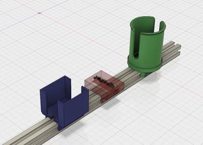 Misumi collection: spool holders and NEMA 17 motor holder
