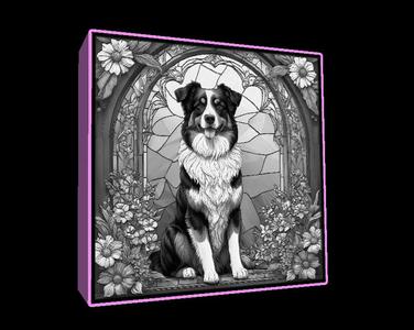 Lightbox Miniature american shepherd lithophane
