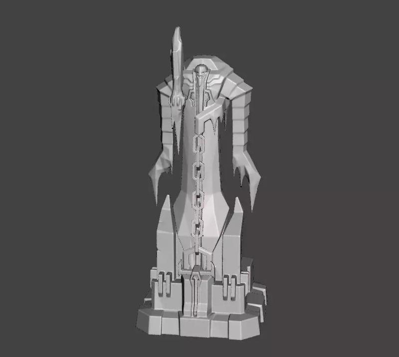 League of Legends ARAM Red Turret 3D Model