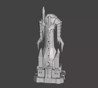 League of Legends ARAM Red Turret 3D Model