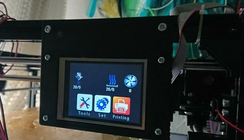 3D Printer (FLSun Cube, ...) Makerbase Touch Screen Mount MKS TFT32_L V2.0 & V3.0 (Original, redesigned for 3D Printing)