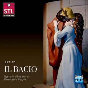 STL Files for 3D Printing - Inspired by The Kiss by Francesco Hayez
