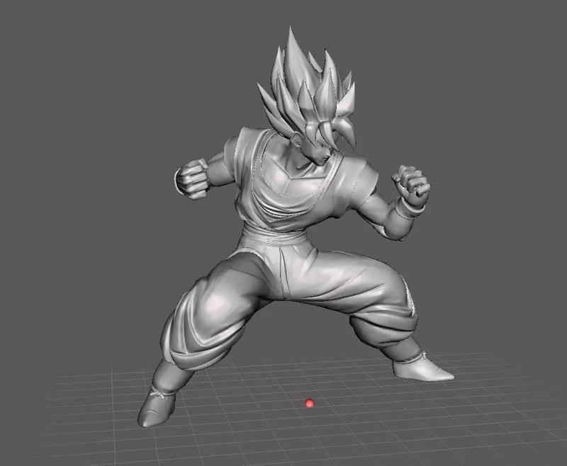 Son Goku Super Saiyan 3D Model