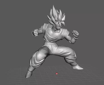 Son Goku Super Saiyan 3D Model