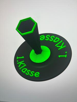 School cone stand 6 square (text of your choice)