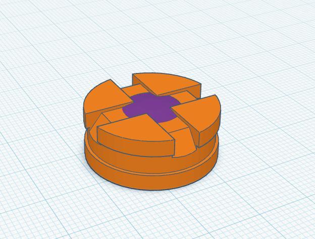 Touchscreen Miniature Base Adapter for VTT Tokens