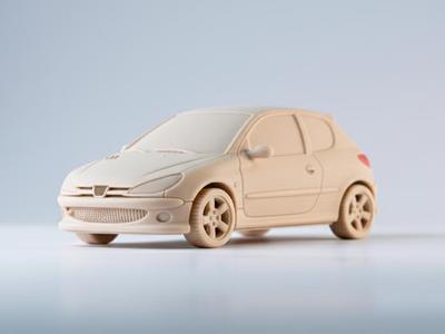 Peugeot 206 3D Car Model