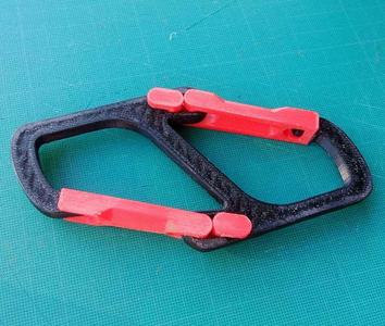 Double two parts carabiner