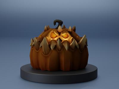 openable pumpkin monster