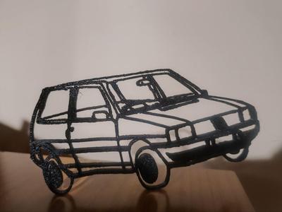 3D Wall Art – Fiat Uno: The Timeless Icon
