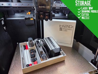 STORAGE BOX H2D LASER - CUTTER - DRAWING
