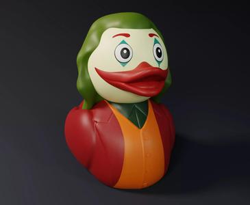 Cute The Joker Rubber Duck