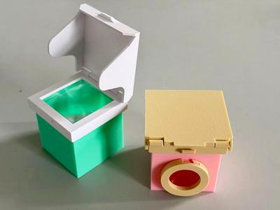 Waist-level viewfinder with no black edges (no glue needed)
