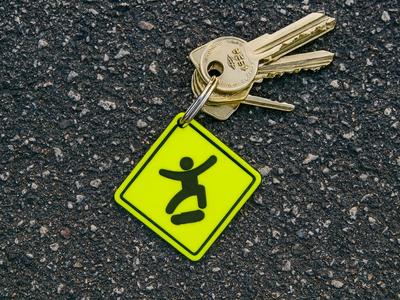 Skater Keychain