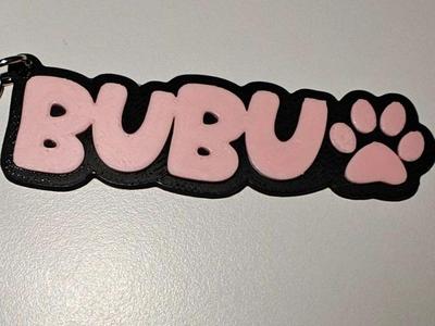 BUBU Name Keychain
