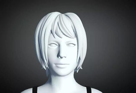 3D Hair style for Female 38 3D model