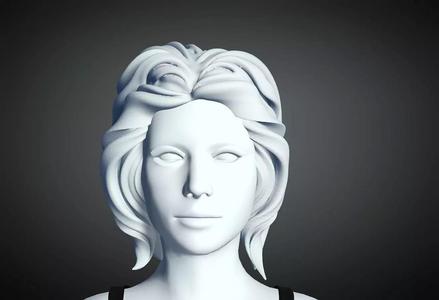 3D Hair style for Female 49 3D model