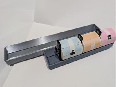 Gridfinity Thermal Label Holder 1x4 and 1x6