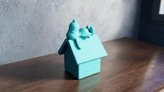 Snoopy on Doghouse – Relaxed Beagle