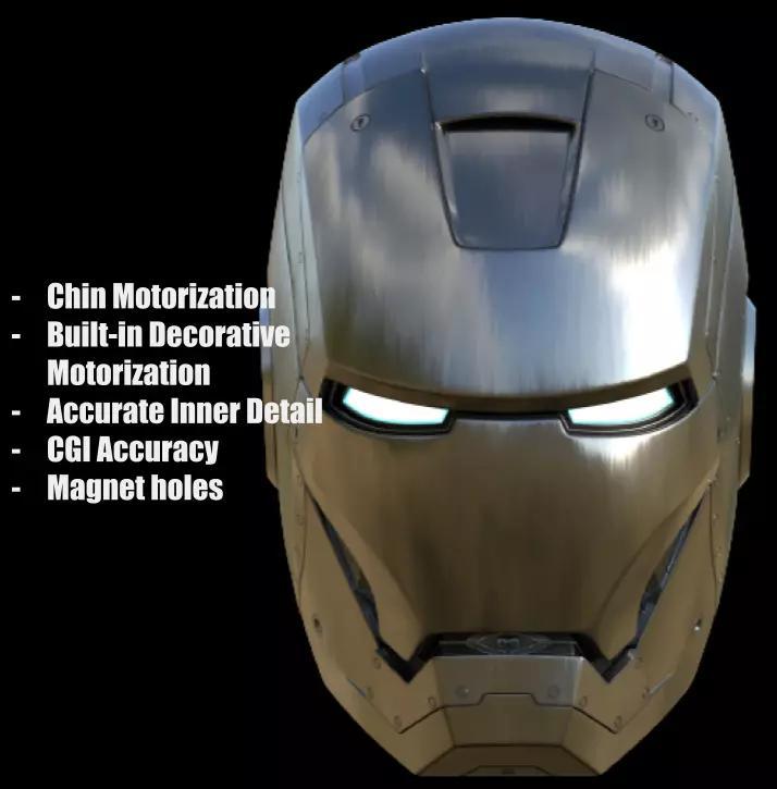 Ironman Mark 2 Helmet 3D Printable Model with Interior Details