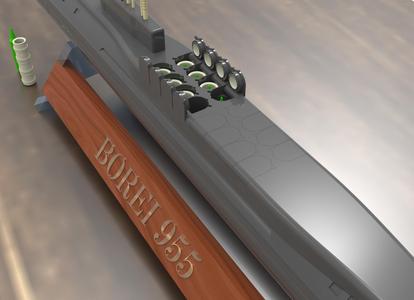 Russian Nuclear Submarine "Borei-Class" – 3D Printable Modular Model (STL + STEP)