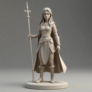 Highly Detailed Standing Figure - STL for 3D Printing