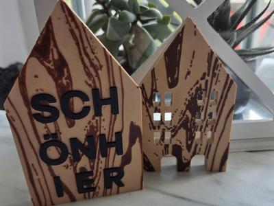 Beautiful Here House with Wood Grain
