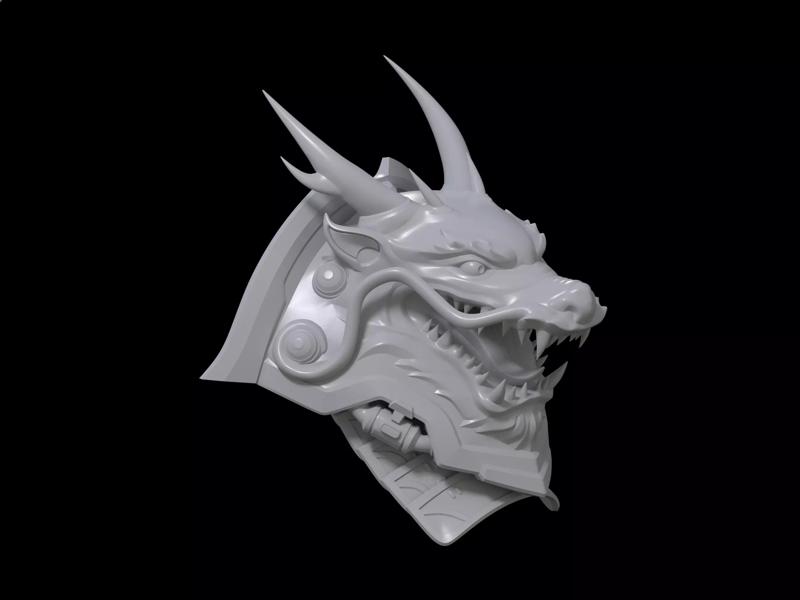 HALO Yoroi Dragonborn Noble shoulder pad 3d print file