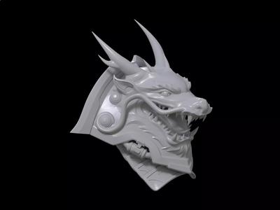 HALO Yoroi Dragonborn Noble shoulder pad 3d print file