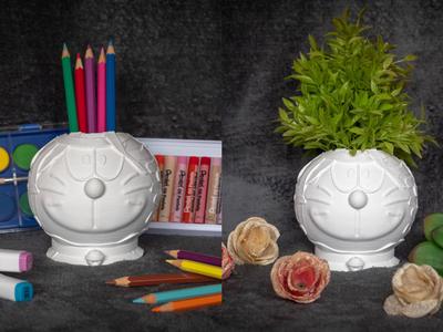 Halloween Doraemon Mummy Pencil Holder & Planter