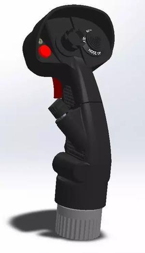 F-15E 3d printing stick for simulation with electronics parts