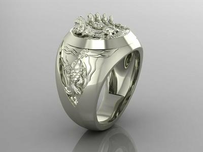 King of Water Dragon Ring