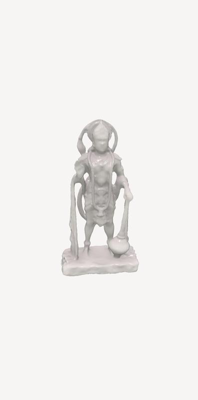 Lord Hanuman Idol RAW scan, Original Brass