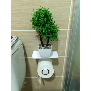 Toilet Paper Holder With Shelf