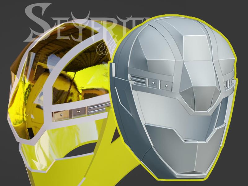 Mashin Sentai Kiramager Kira Yellow cosplay helmet 3D printable STL file
