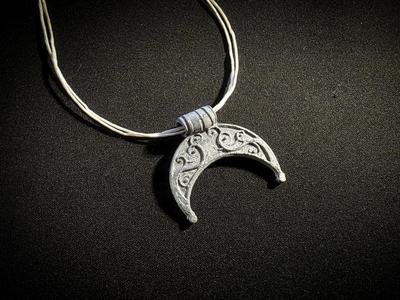 Slavic Lunula Pendant – Crescent Moon Amulet