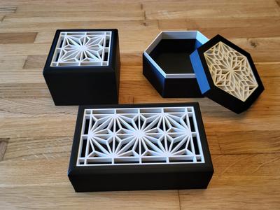 Kumiko boxes set