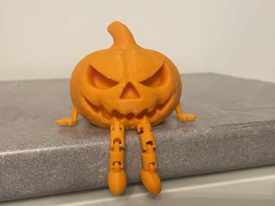 Halloween pumpkin articulated