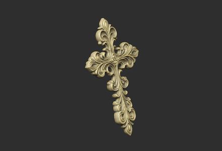 pattern cross Jesus church pray ornate wall floral symbol