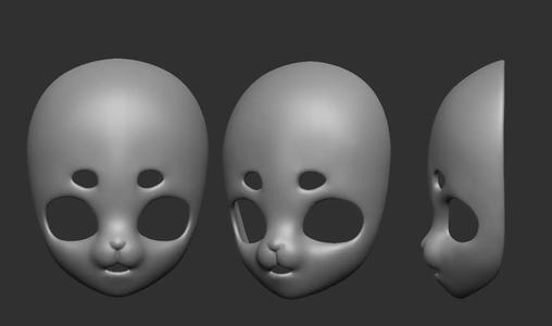 Kigurumi Mask 3D Model
