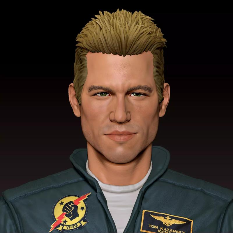 Val Kilmer Iceman Top Gun Bust