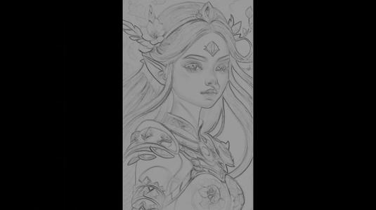 Warrior Girl 3D art