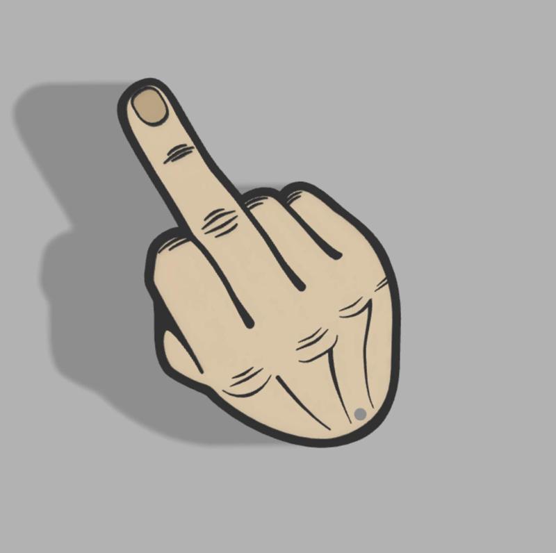Middle Finger Keychain!