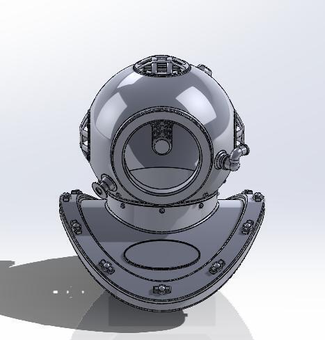SBS Desk Diver Divers Helmet for CWC SBS Watch