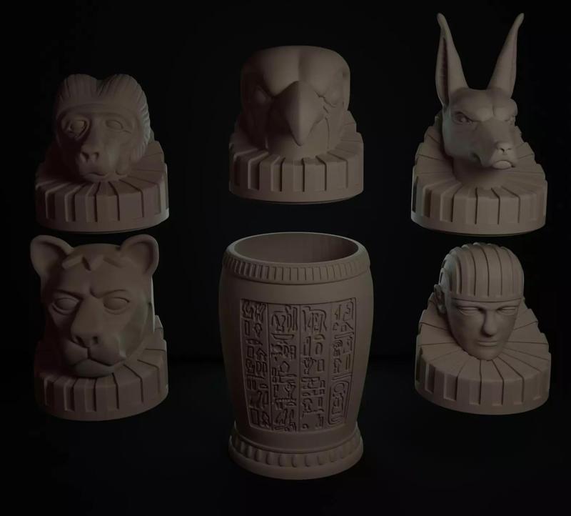 VASOS CANOPOS EGIPTO