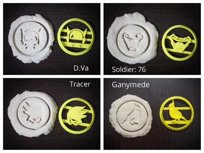 Overwatch - Set of cookie cutters